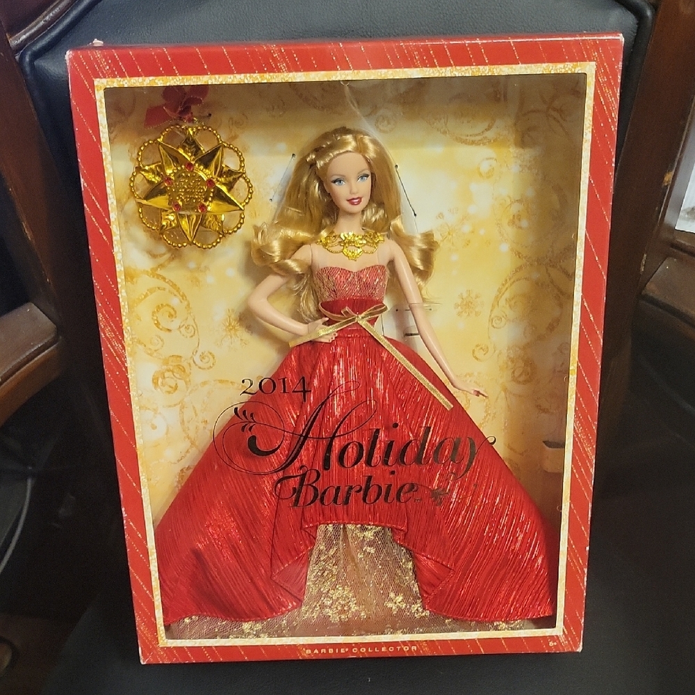 Barbie 2014 Holiday Doll in Red Gown